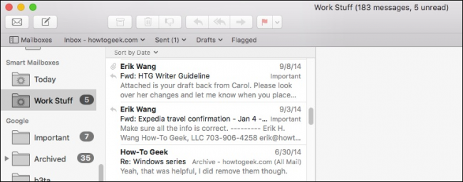 Умный почтовый ящик в боковой панели