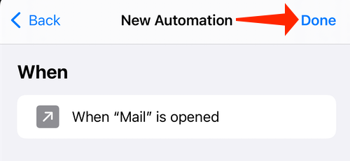 Нажмите Готово