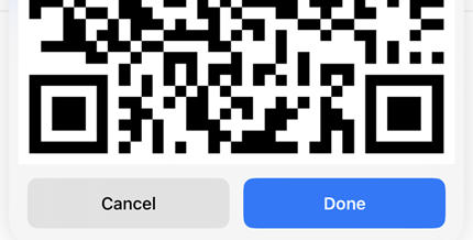 Сгенерированный QR‑код.