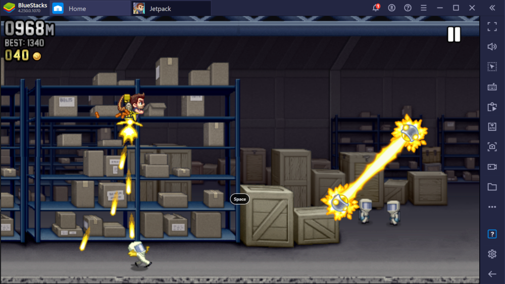 BlueStacks: главный экран и библиотека игр