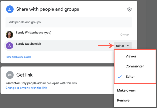 Смена прав для отдельного пользователя