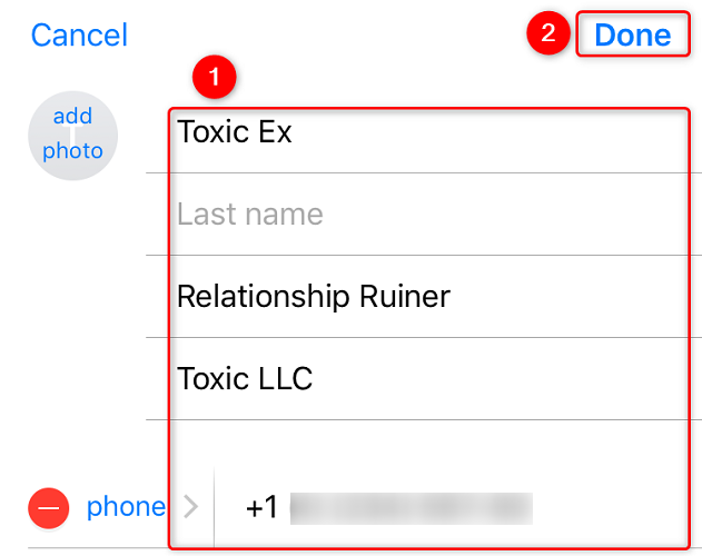 Обновите данные и нажмите «Готово».