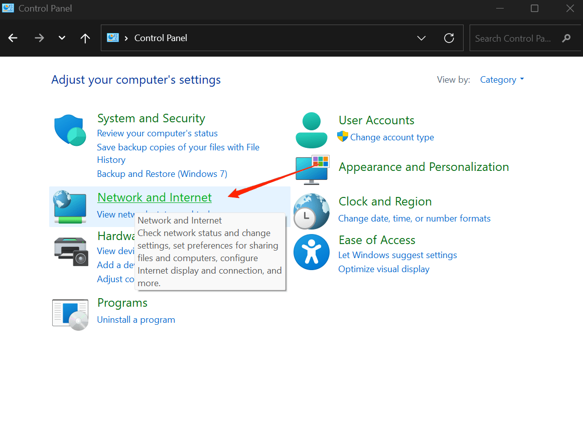 Параметры Центра управления сетями и общим доступом — Сеть и Интернет