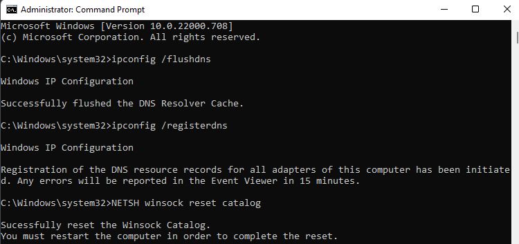 Network Refreshing Commands In CMD