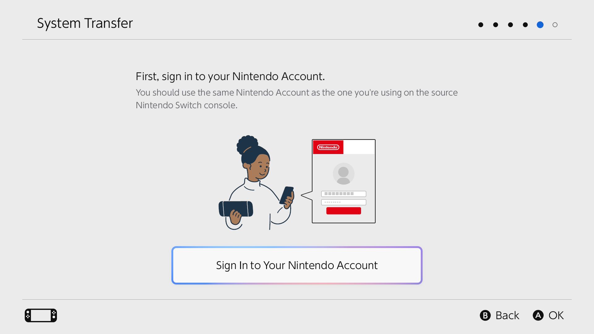 Вход в аккаунт Nintendo на Switch 2.