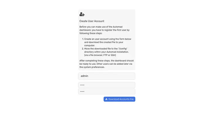 Регистрация пользователя