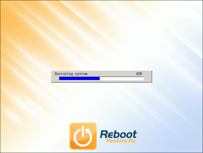 Reboot Restore Rx — процесс восстановления системного раздела при загрузке