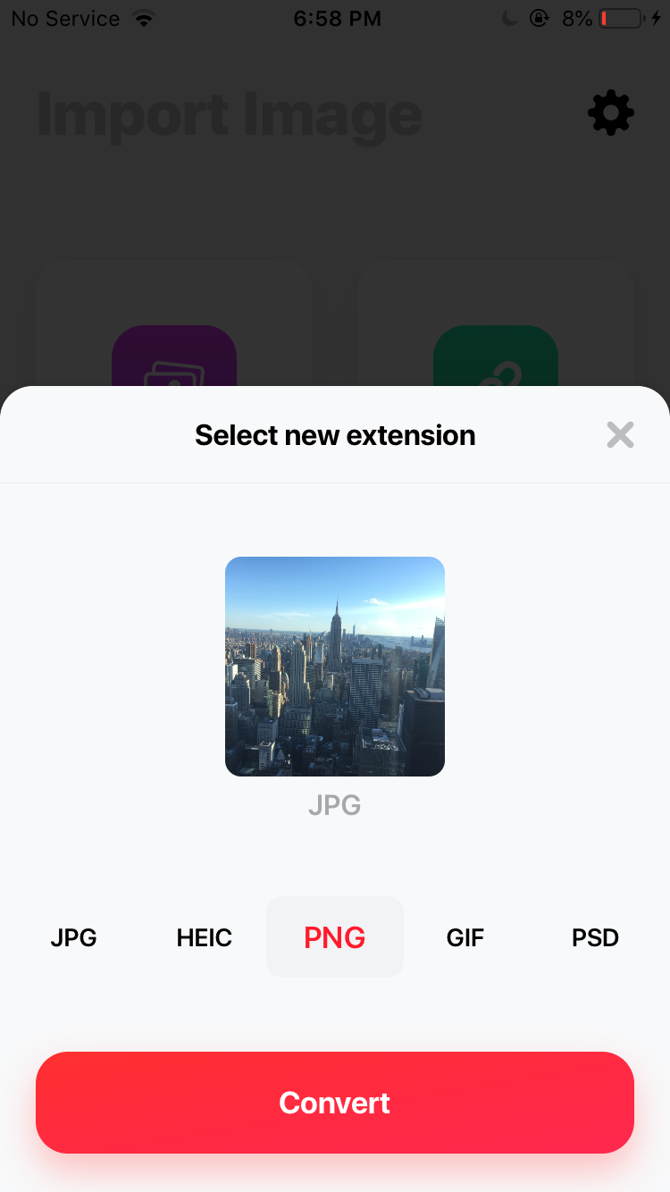 Конвертация WebP на iOS с помощью приложения