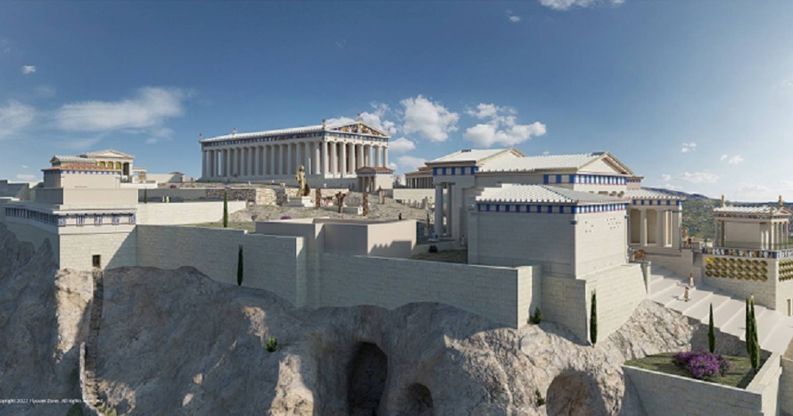 A virtual reconstruction of an ancient site from Flyover Zone for Yorescape