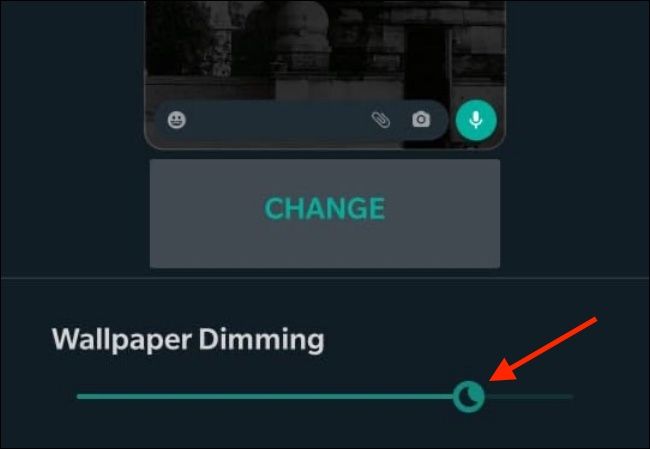 Регулировка затемнения обоев на Android