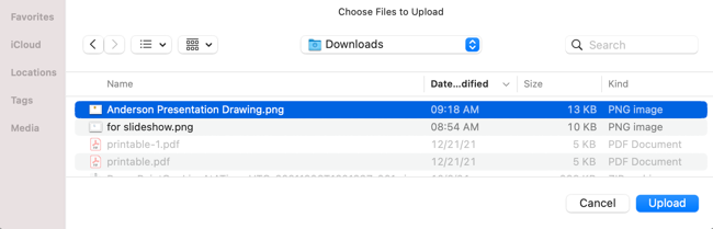 Загрузите сохранённый рисунок в слайд.