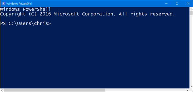 Окно выбора компонентов с PowerShell и другими службами