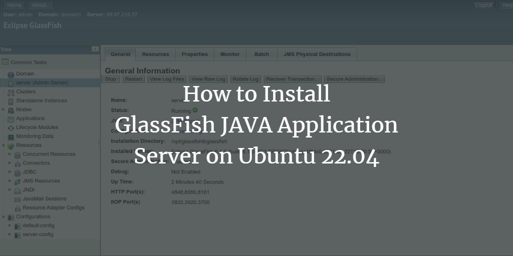 Установка GlassFish с Nginx на Ubuntu 22.04