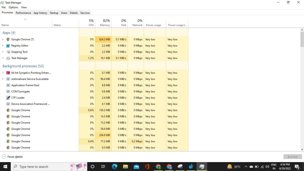 Диспетчер задач Windows