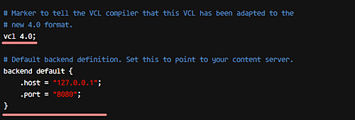 Конфигурация Varnish как обратного прокси — блок backend