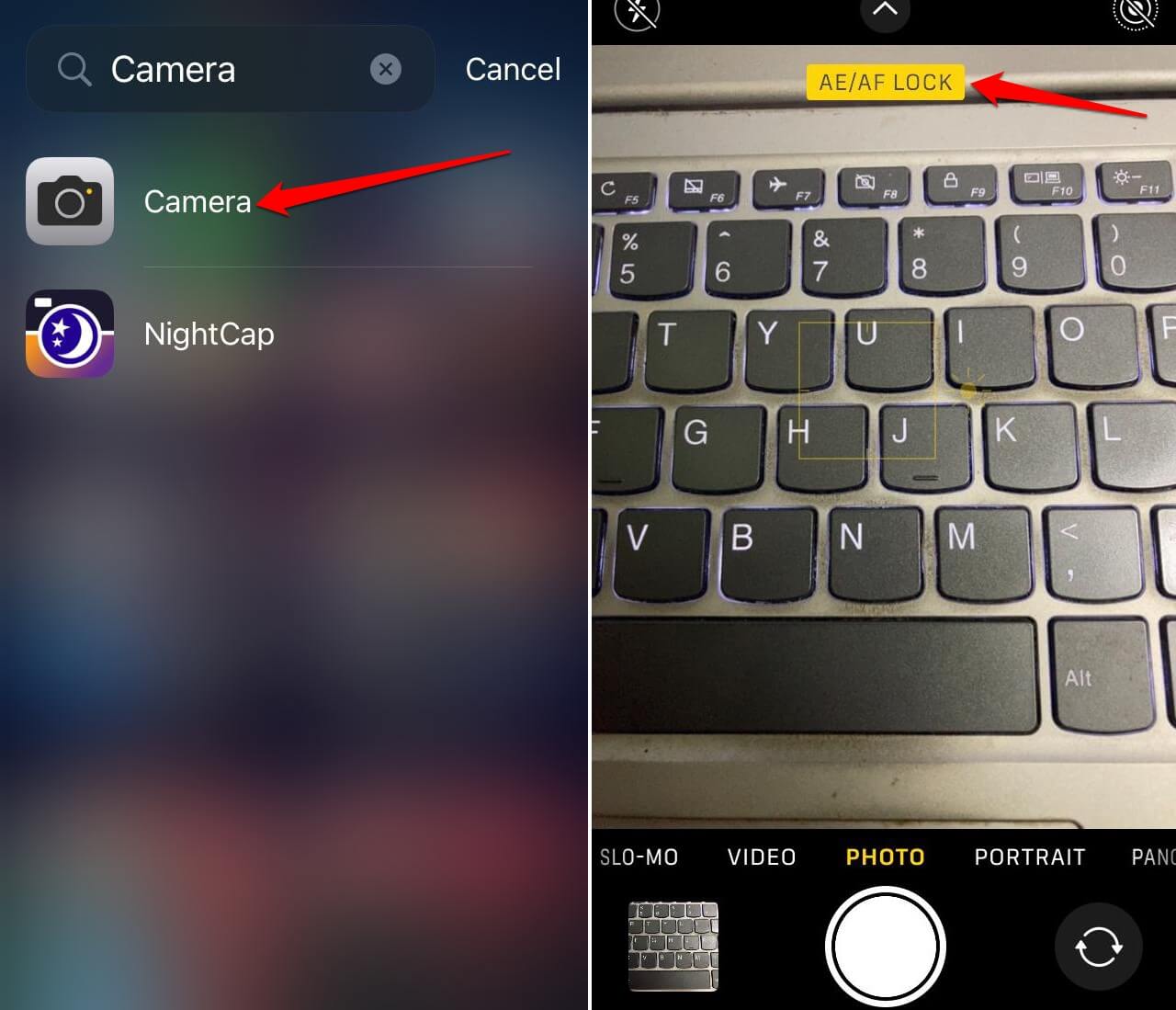 Ручная фокусировка в камере iPhone