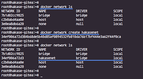 Проверка списка docker network