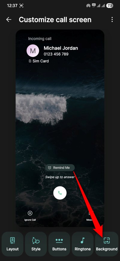 opção para selecionar imagem ou vídeo como fundo no Jolt