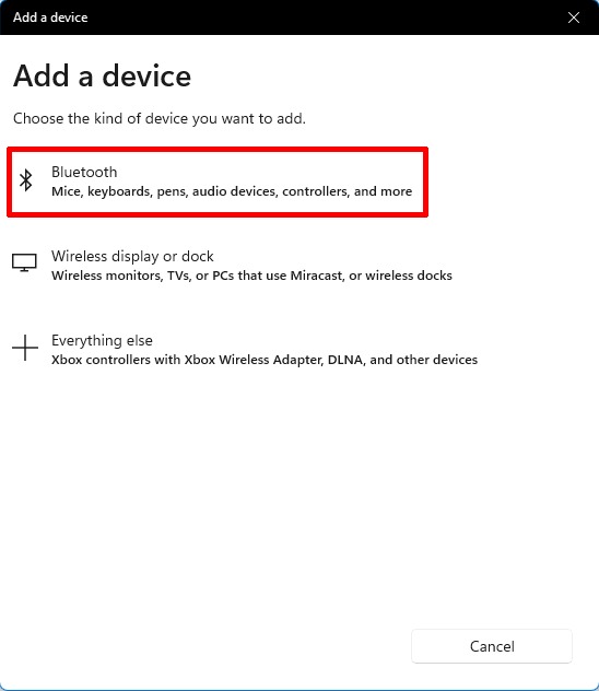 Airpods On Windows Add Device Bluetooth