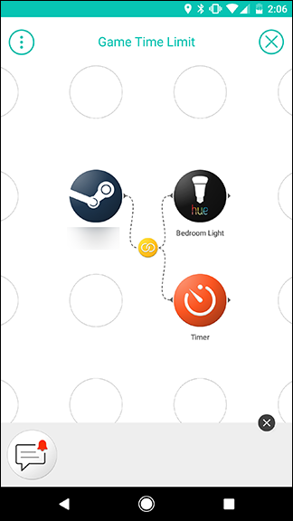 Результат: Steam запускает Hue и Timer