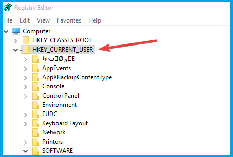 Скриншот: Записи в реестре для приложения Фотографии