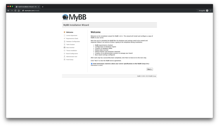 Установка MyBB на Debian 10 — пошагово