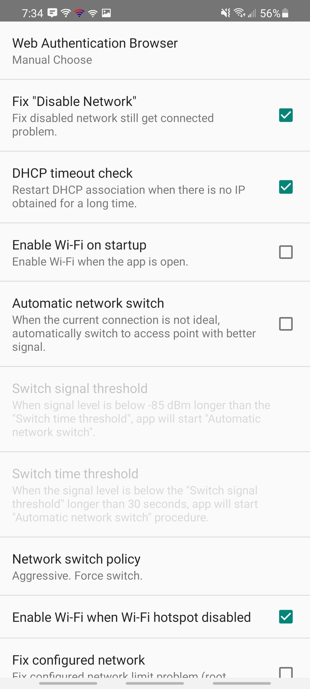 Wi‑Fi Connection Manager — раздел настроек приоритета сетей