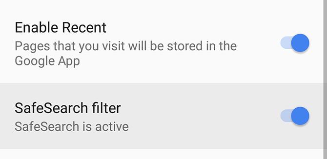 Безопасный поиск в Chrome на Android