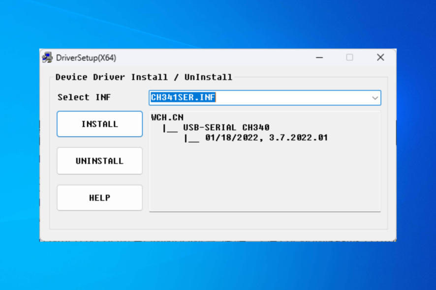 Установка драйвера CH340 на Windows 10