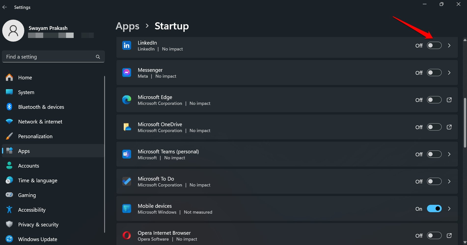 Отключите автозапуск ненужных приложений