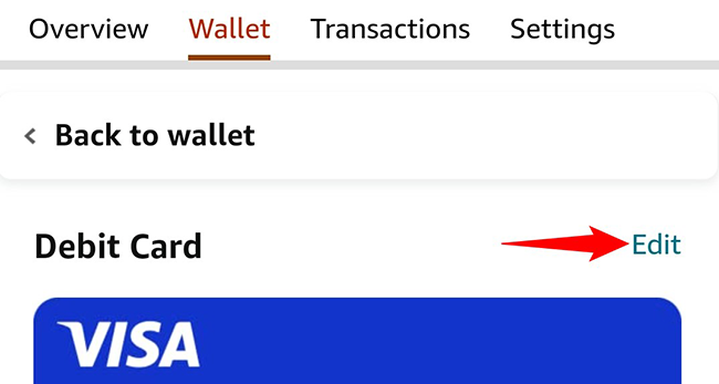 Нажмите «Изменить» в правом верхнем углу.