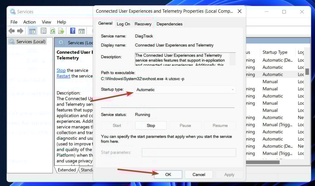 connected-user-experience  disable windows 11 telemetry