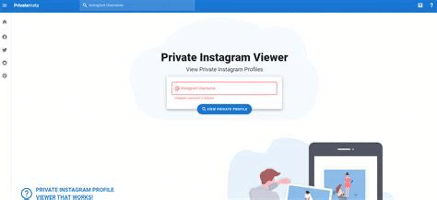 Иконка и интерфейс Private Insta