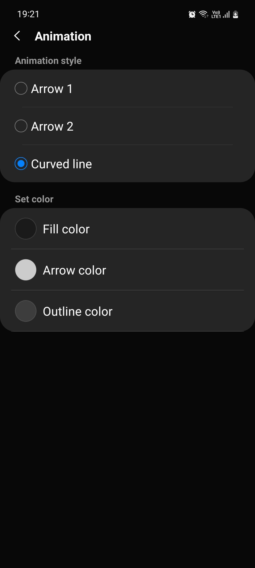 Анимация стрелки жеста в One Hand Operation