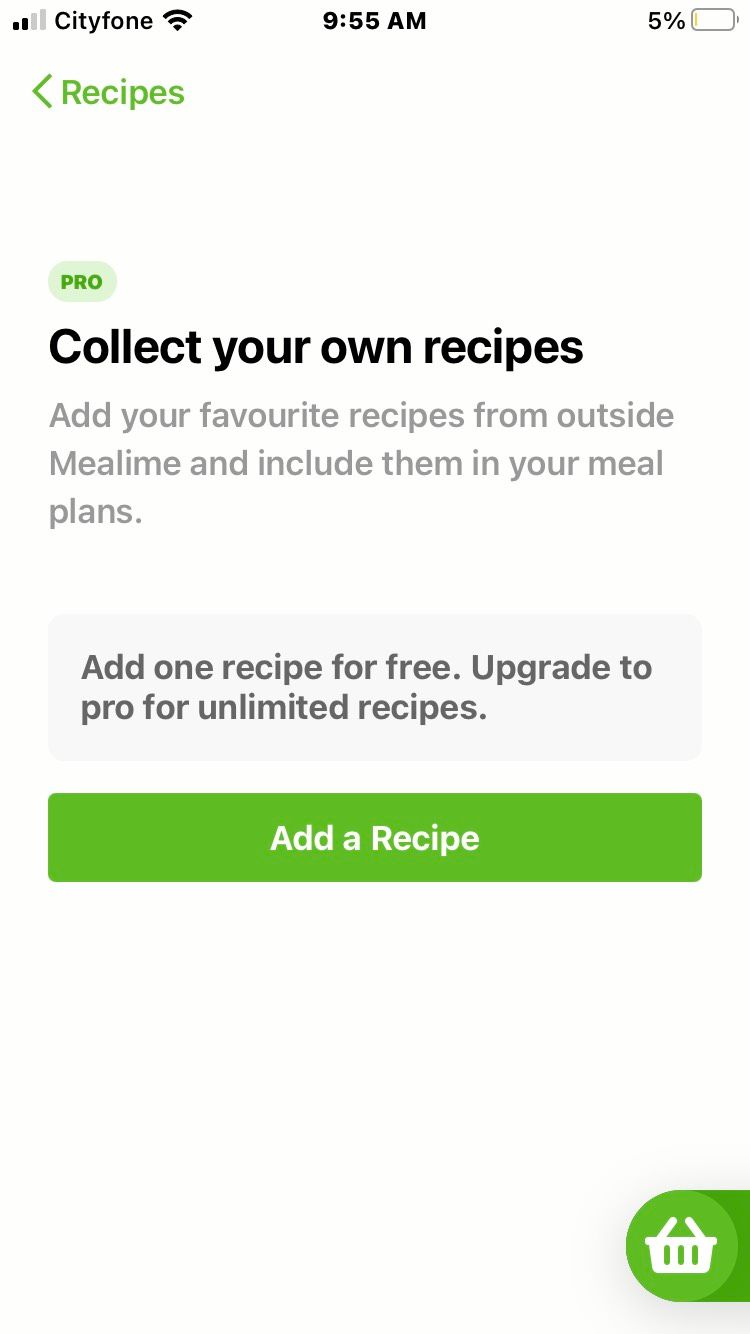 Рецепты в Mealime