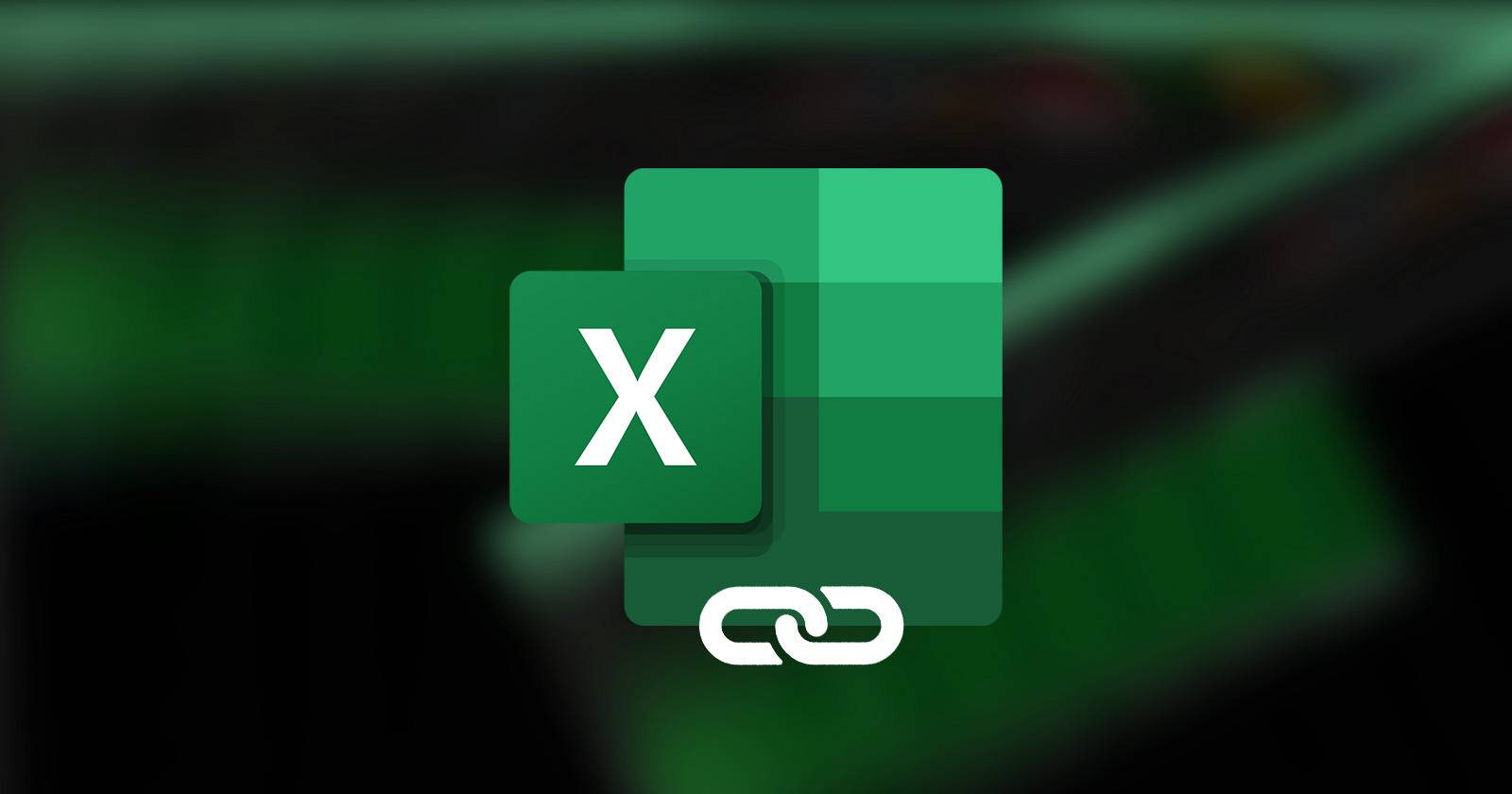 Значок Excel с изображением цепочки, символизирующей объединение