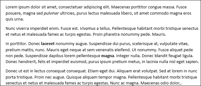 Абзац после замены: интервал соответствует остальным абзацам