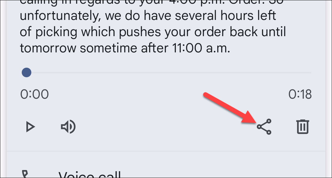 Откройте сообщение и нажмите Поделиться.