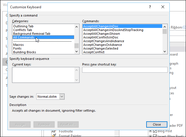 Список категорий с выделенной опцией «Все команды»