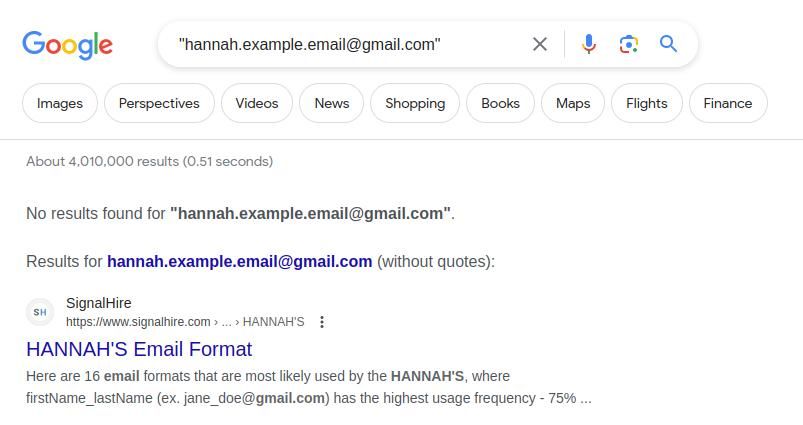 поиск, чтобы узнать, появился ли мой адрес электронной почты в Google