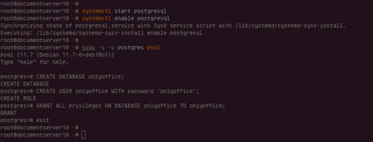 Установка PostgreSQL