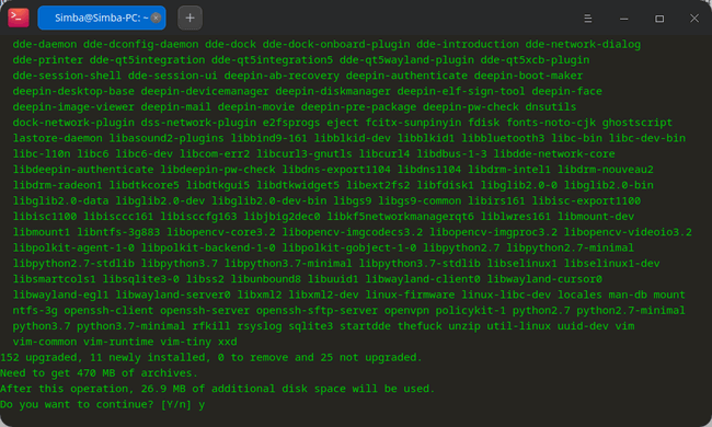 Подтверждение установки зависимостей для GameMode