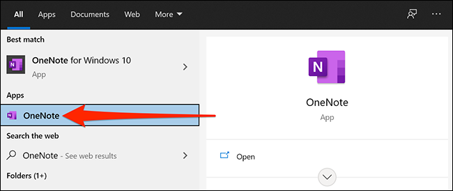 Запуск классической версии OneNote