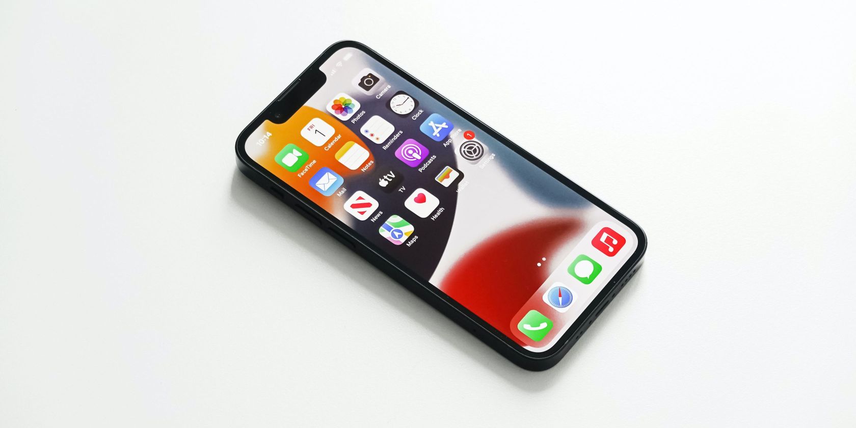 Вид iPhone сверху