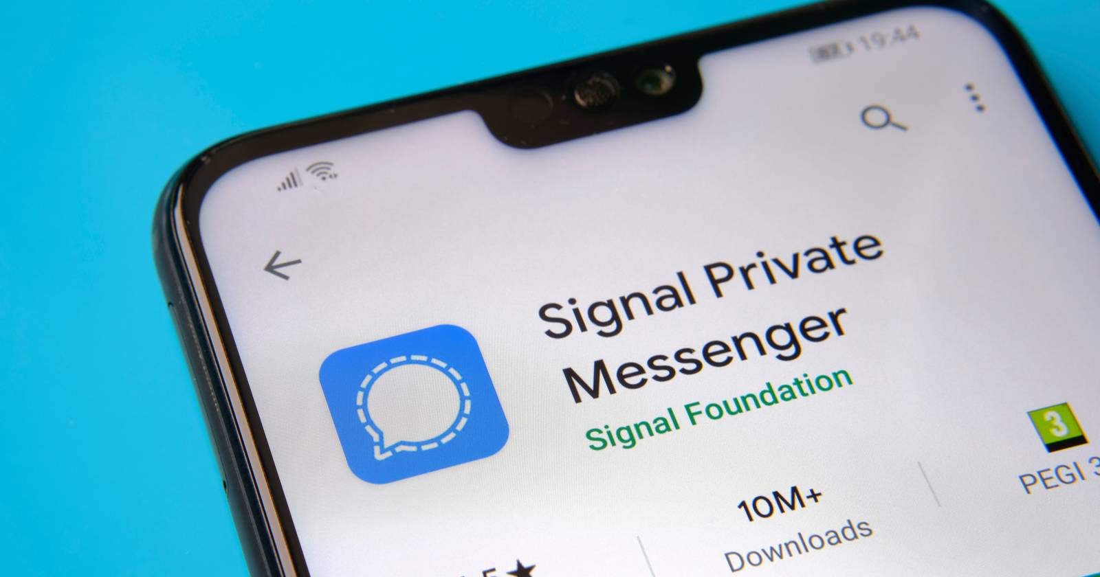 Скриншот страницы Signal в Google Play