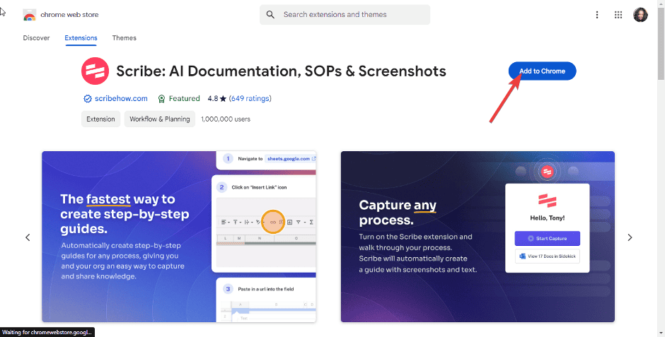 Scribe для Chrome: установка и использование
