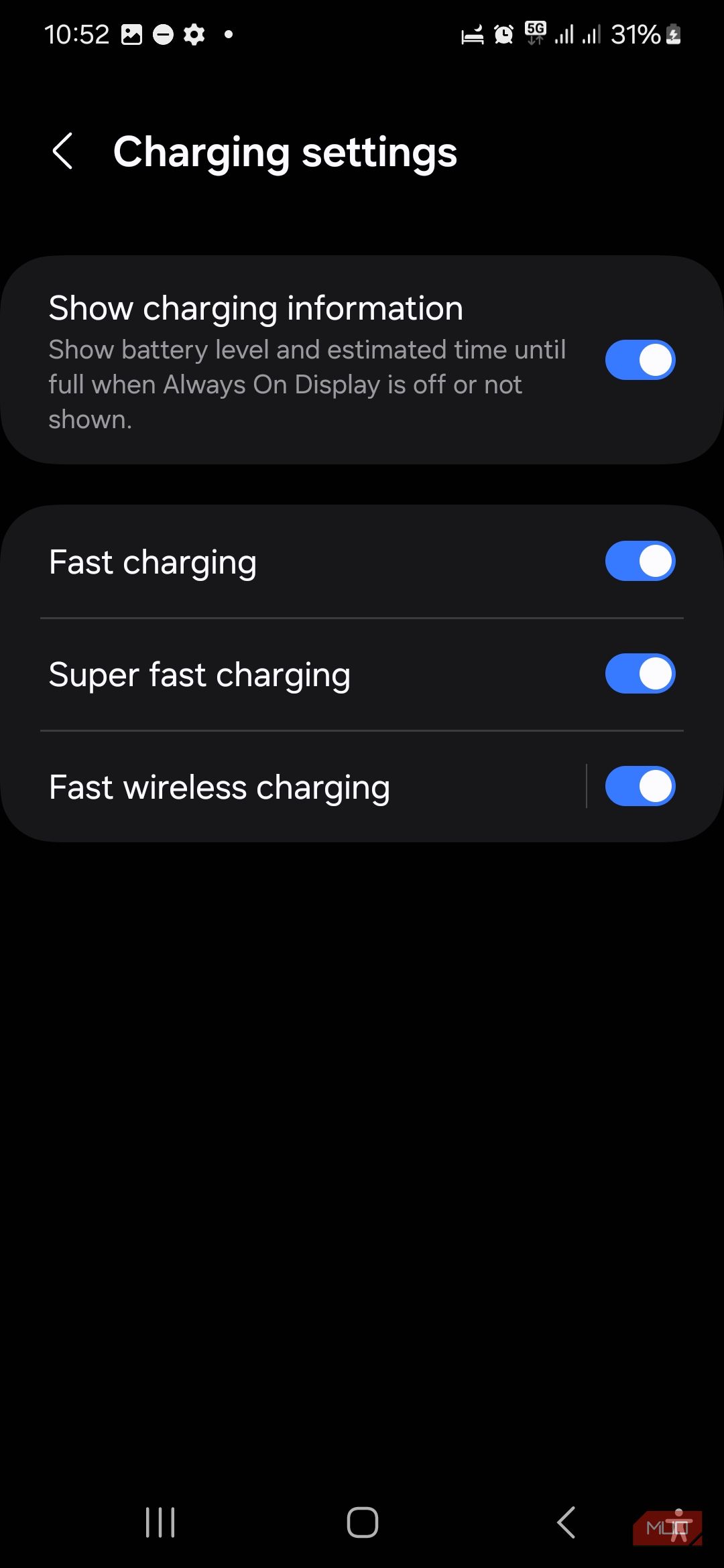 Параметры Быстрой и Сверхбыстрой зарядки