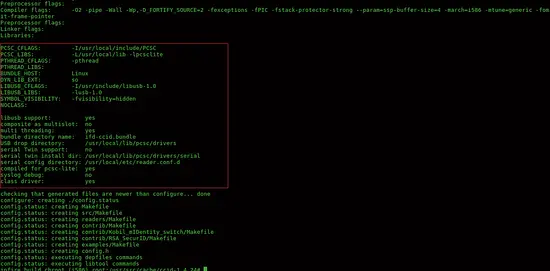 Configure de CCID exitoso