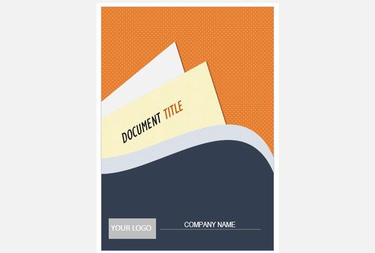 Пример пользовательского дизайна титульной страницы, созданного инструментами Фигуры и Заливка