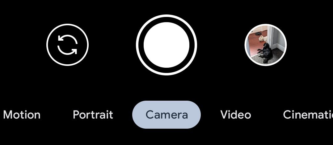 Кнопка переключения камеры в приложении Android